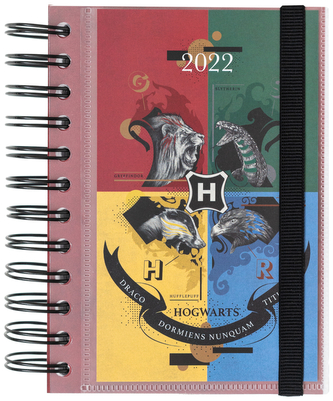 Plánovací denní diář 2022 Harry Potter: Koleje (11,4 x 16 cm)