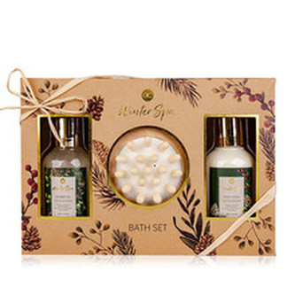 Accentra Dárková sada tělové péče s masážním kartáčkem Winter Spa woman