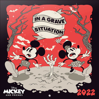 Oficiální kalendář Disney 2022 s plakátem: Mickey Mouse (30 x 30|60 cm)