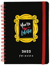 Plánovací týdenní diář A5 2022 Friends|Přátelé: Lobster (14,8 x 21 cm)