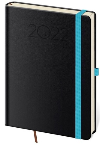 Diář 2022 týdenní A5 New Praga - černá