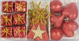 Mix vánočních ozdob 14ks