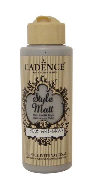 Matná akrylová barva Cadence Style Matt - šedá / 120 ml