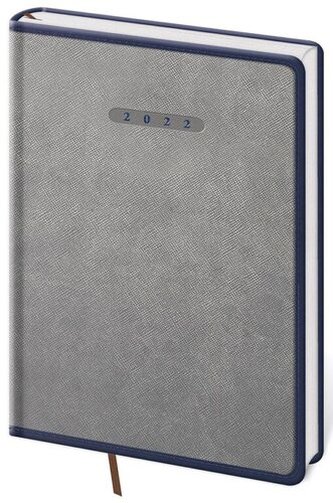 Diář 2022 denní A5 Elegant - šedo/modrá