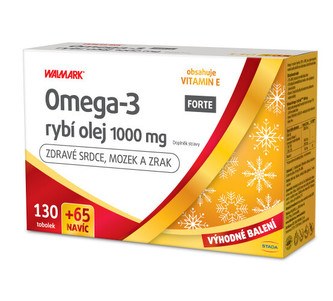 Walmark Omega-3 rybí olej 1 000 mg FORTE 130 + 65 tablet NAVÍC Walmark Omega-3 rybí olej 1 000 mg FORTE 130 + 65 tablet NAVÍC