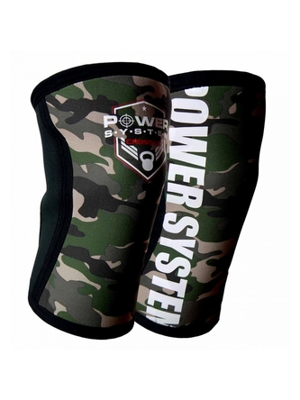 Power System - Bandáže na kolena Knee sleeves Camo 6032 - velikost L/XL 36-40cm