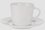 Šálek s podšálkem 180 ml bílý porcelán