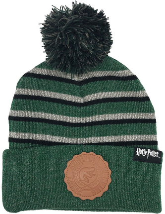 Zimní čepice Harry Potter: Zmijozel pruhy (univerzální)