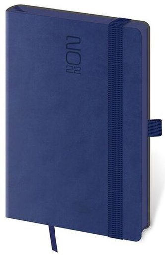 Diář 2022 týdenní kapesní Memory - skořicová s gumičkou