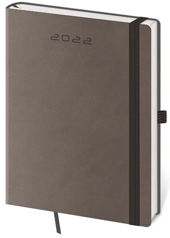 Diář 2022 týdenní B6 Flexies - tmavě šedá