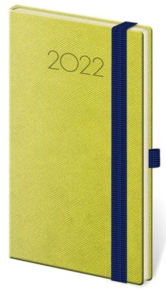 Diář 2022 New Praga - zelený, týdenní kapesní