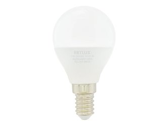 Žárovka LED E14 7W miniGLOBE bílá teplá RETLUX RLL 301