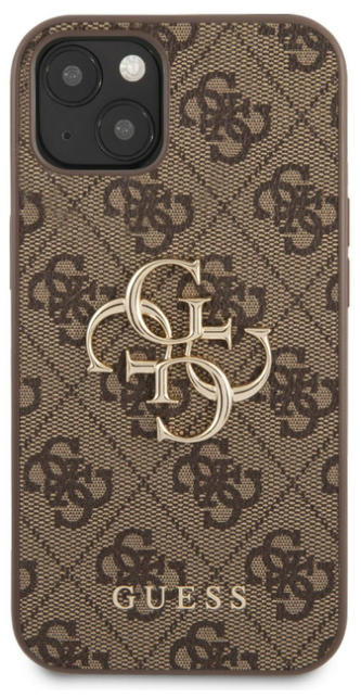 Guess Big 4G Metal Logo Case iPhone 13 mini, Brown