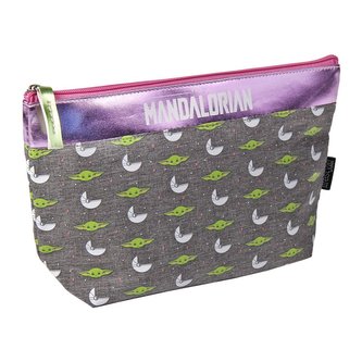 Kosmetická taška Star Wars|Hvězdné války: Mandalorian (28 x 16 x 8 cm) šedý polyester