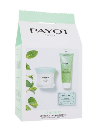 PAYOT Pate Grise denní pleťový gel Pate Grise 50 ml + čisticí gel Pate Grise 100 ml + matujicí papírky Pate Grise 50 ks