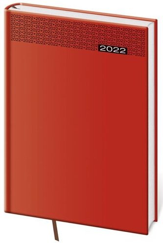 Diář 2022 Gommato - červený, týdenní, B5