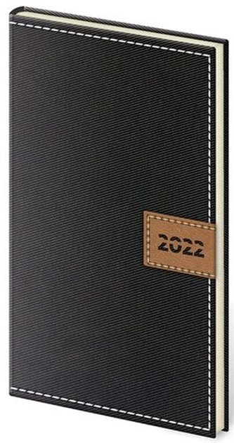 Diář 2022 Toledo - černý, týdenní kapesní