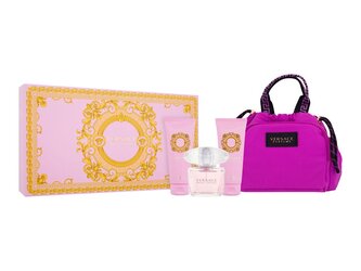 Versace Bright Crystal - EDT 90 ml + tělové mléko 100 ml + sprchový gel 100 ml + kosmetická taštička woman