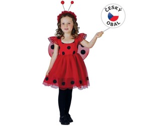 Kostým na karneval - Beruška, 92-104 cm