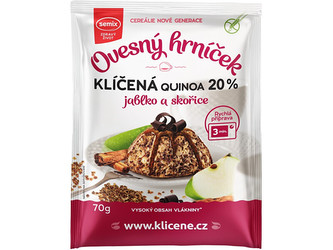Semix Ovesný hrníček s klíčenou quinoou, jablky a skořicí bez lepku 70 g