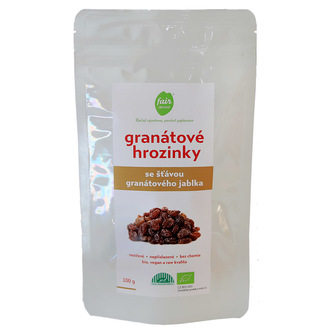 Fairobchod Bio granátové hrozinky z Uzbekistánu, 100 g