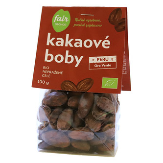 Fairobchod Bio nepražené kakaové boby Peru Oro Verde, 100 g