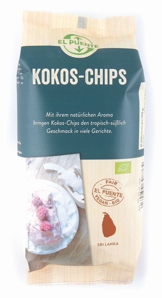 El Puente Bio kokosové chipsy ze Šrí Lanky, 80 g