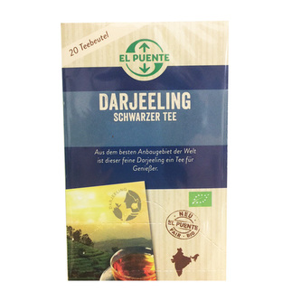 El Puente Bio černý čaj Darjeeling, porcovaný 20 x 1,8 g