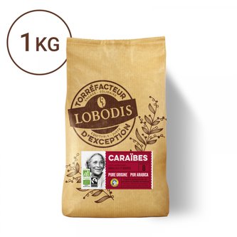 Lobodis Bio zrnková káva z Karibiku, 1000 g Lobodis Bio zrnková káva z Karibiku, 1000 g