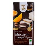 Gepa Bio hořká čokoláda s marcipánem a pomerančovým likérem, 90 g