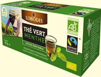 Lobodis Bio indický zelený čaj s mátou, porcovaný 25 x 2 g