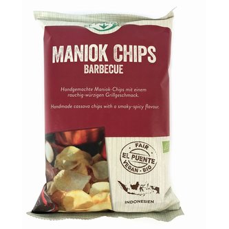 El Puente Bio maniokové chipsy barbecue, 100 g