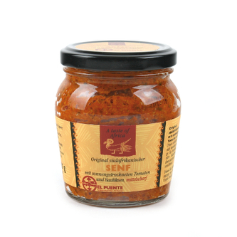 El Puente Hořčice s rajčaty a bazalkou z JAR, 235 g