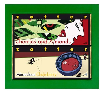 Dárková krabička Zotter na 2 čokolády, zelená