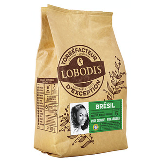 Lobodis Zrnková káva z Brazílie, 500 g