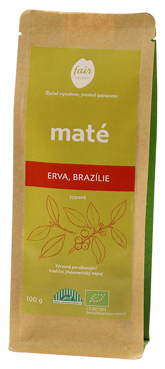 Fairobchod Bio erva maté z Brazílie sypané, 100 g