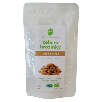Fairobchod Bio zelené hrozinky Green Khorog, sušené ve stínu, 100 g