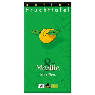 Zotter Bio meruňková čokoláda s meruňkami, 70 g