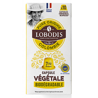 Lobodis Kompostovatelné kávové kapsle Kolumbie s nulovým odpadem, 10 ks (pro Nespresso®)