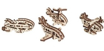 Dřevěný mechanický model Letadla