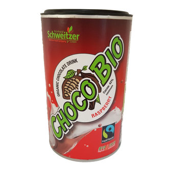 Schweitzer Bio horká čokoláda s malinovým aroma, 250 g