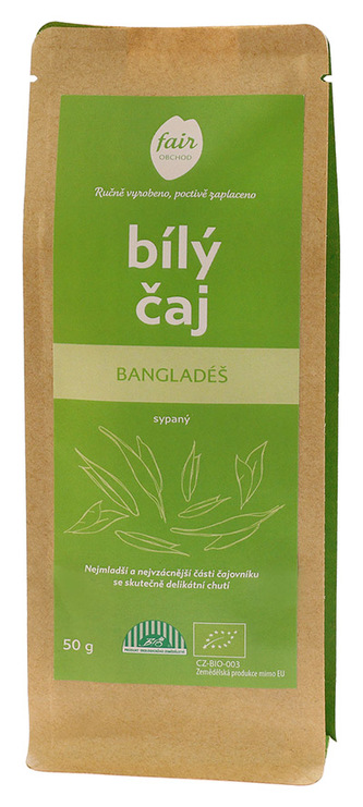 Fairobchod Bio bílý čaj z Myanmaru, větší balení Hmotnost: 160 g