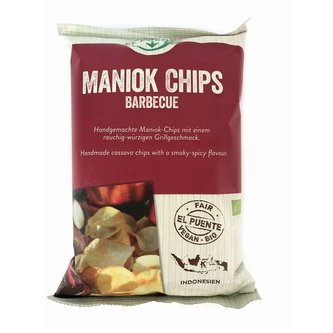 El Puente Bio maniokové chipsy barbecue, 30 g