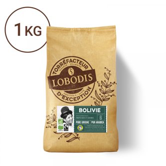 Lobodis Bio zrnková káva z Bolívie, 1000 g Lobodis Bio zrnková káva z Bolívie, 1000 g