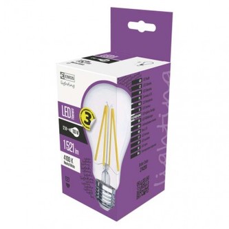 LED žárovka Filament A70 12W E27 neutrální bílá