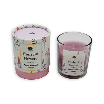 Arôme Svíčka 120 g, v papírové tubě, květiny