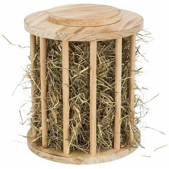 Stojan na seno - válec, opalované dřevo, ø 20 × 23 cm