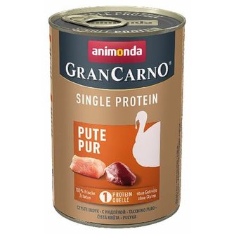 GRANCARNO Single Protein 400 g čisté krůtí, konzerva pro psy