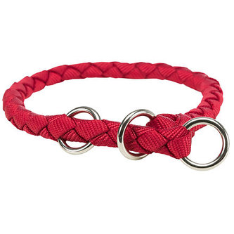 Nylonový obojek kulatý CAVO - červená - M:39-45cm/12mm