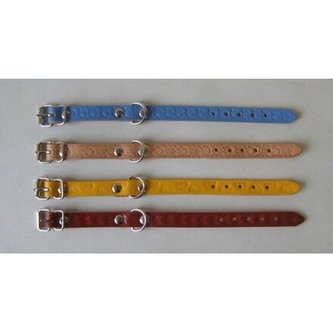 Obojek hladký, zdobený 20/1.2cm - DOPRODEJ